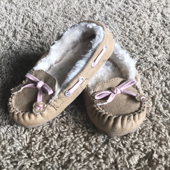 little girl moccasin slippers